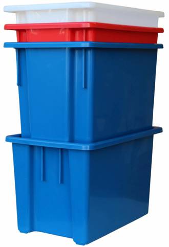 68 Litre Stack N Nest Crate (645 x 413mm)